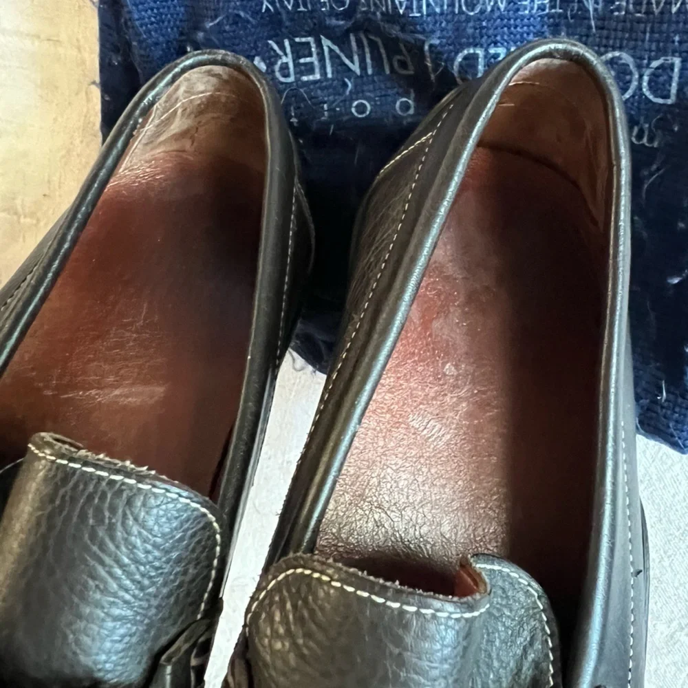 Donald J Pliner Brown Leather loafers - size 9